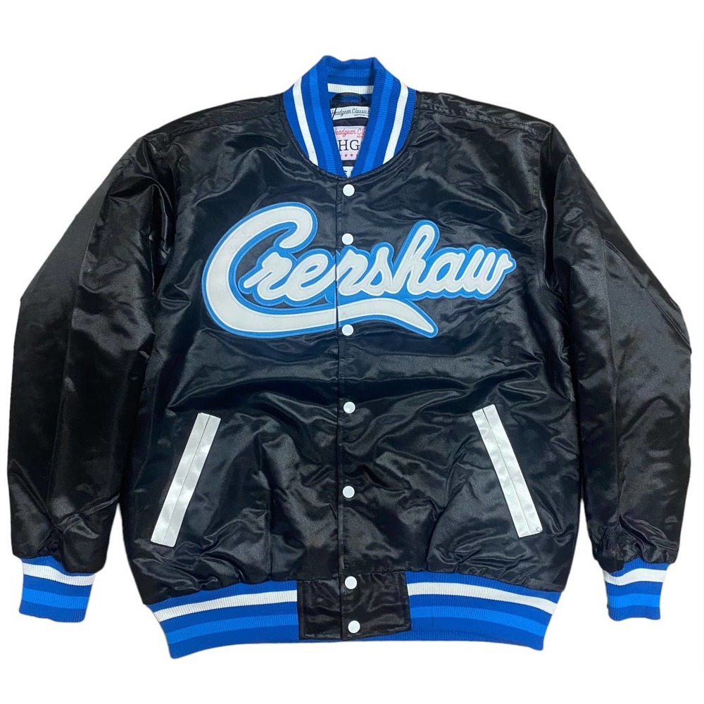 Kobe Bryant #24 Men's Headgear Classics X Nipsey Hussle Crenshaw Satin Jacket